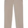 Slim fit-byxor i stretchig bomullsgabardin