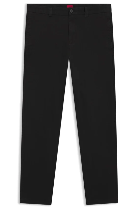 Slim fit-byxor i stretchig bomullsgabardin Slim fit-byxor i stretchig bomullsgabardin