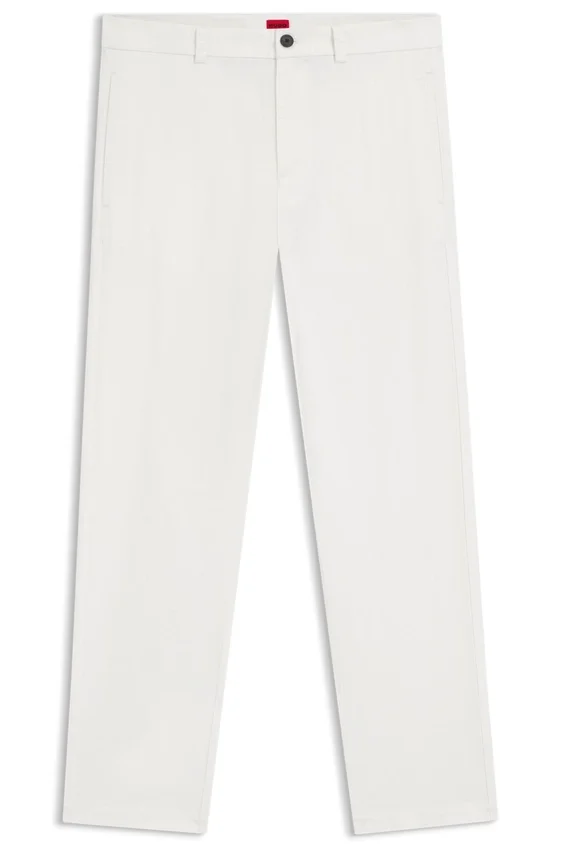 Slim fit-byxor i stretchig bomullsgabardin Slim fit-byxor i stretchig bomullsgabardin