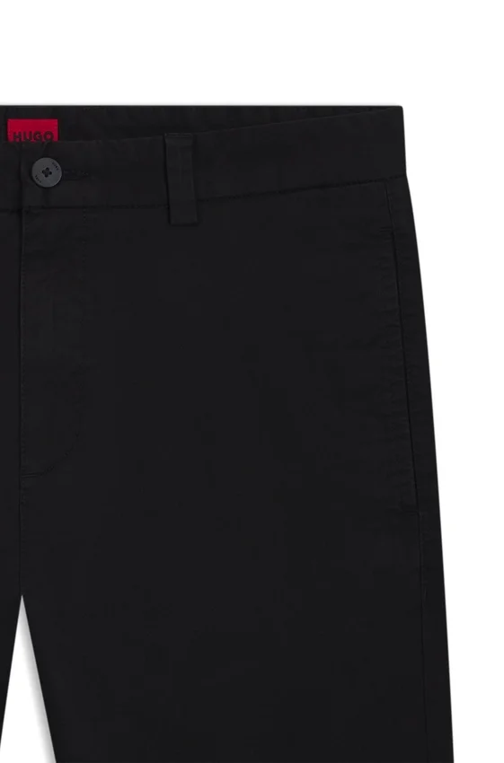 Slim fit-byxor i stretchig bomullsgabardin Slim fit-byxor i stretchig bomullsgabardin