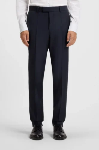 Slim fit-byxor i stretchull