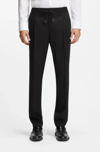 Slim fit-byxor i twill
