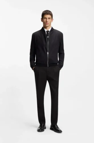 Slim fit-byxor i twill