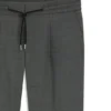 Slim fit-byxor i ullblandad sharkskin