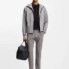 Slim fit-byxor i vattenavvisande stretchtyg Slim fit-byxor i vattenavvisande stretchtyg