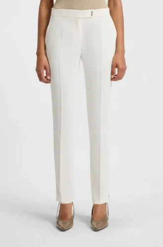 Slim fit-byxor med slitsar i bensluten