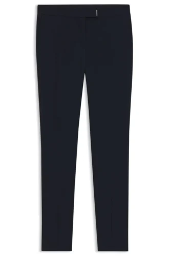 Slim fit-byxor med slitsar i bensluten