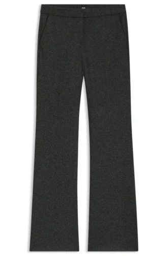 Slim fit-byxor med utsvängda ben