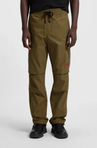 Slim fit-cargobyxor i ripstop-bomull