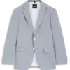 Slim fit-jacka i mönstrad chiffong