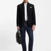 Slim fit-jacka med integrerad väst