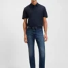 Slim fit-jeans i Delaware-blått med mekanisk stretch Slim fit-jeans i Delaware-blått med mekanisk stretch