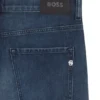 Slim fit-jeans i Delaware-blått med mekanisk stretch Slim fit-jeans i Delaware-blått med mekanisk stretch