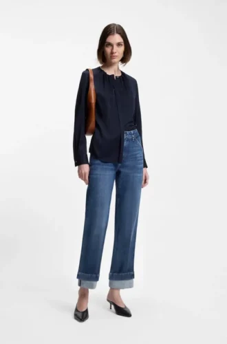Slim fit-Jeans i indigo stretchdenim
