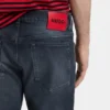 Slim fit-jeans i mörkblå stretchdenim Slim fit-jeans i mörkblå stretchdenim