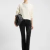 Slim fit-jeans med strasslogotyper