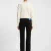Slim fit-jeans med strasslogotyper