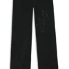 Slim fit-jeans med strasslogotyper