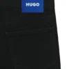 Slim fit-jeans med strasslogotyper