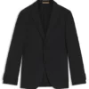 Slim fit-kavaj i nyull och silke Slim fit-kavaj i nyull och silke