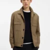 Slim fit-kavaj i skrynkelfri twill Slim fit-kavaj i skrynkelfri twill