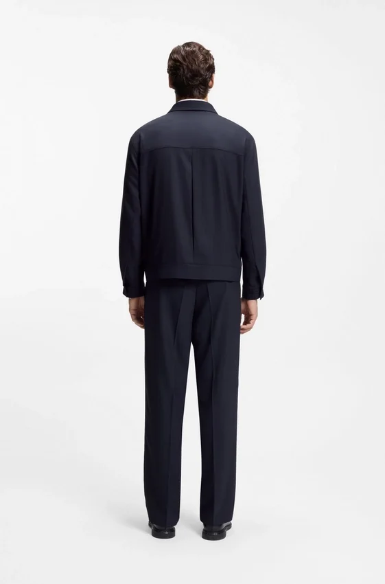 Slim fit-kavaj i skrynkelfri twill Slim fit-kavaj i skrynkelfri twill