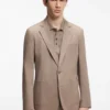 Slim fit-kavaj i stretchbomull Slim fit-kavaj i stretchbomull