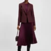 Slim fit-kavaj i twill av nyull Slim fit-kavaj i twill av nyull