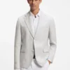 Slim fit-kavaj med hundtandsmönster Slim fit-kavaj med hundtandsmönster