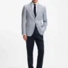 Slim fit-kavaj med hundtandsmönster Slim fit-kavaj med hundtandsmönster
