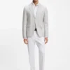 Slim fit-kavaj med hundtandsmönster Slim fit-kavaj med hundtandsmönster