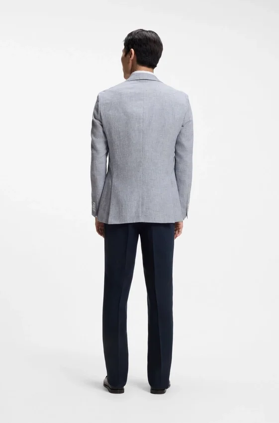 Slim fit-kavaj med hundtandsmönster Slim fit-kavaj med hundtandsmönster