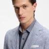 Slim fit-kavaj med hundtandsmönster Slim fit-kavaj med hundtandsmönster
