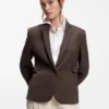 Slim fit-kavaj med sneda insnitt