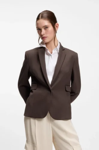 Slim fit-kavaj med sneda insnitt