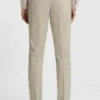 Slim fit-kostym i rutig stretchull