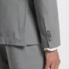 Slim fit-kostym med mikromönster i stretchtyg