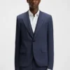 Slim fit-kostym och tre delar i stretchigt sharkskin