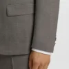 Slim fit-kostym och tre delar i stretchigt sharkskin