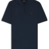 Slim fit-polotröja i stretchbomull med logotyp