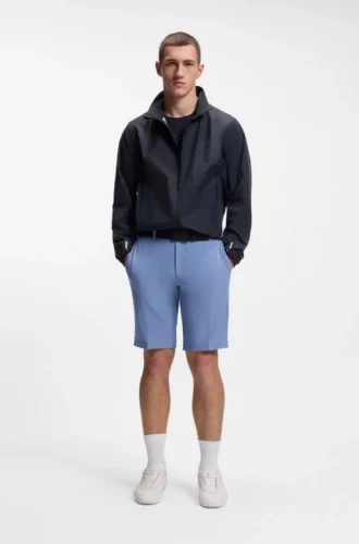 Slim fit-shorts i vattenavvisande stretchtyg