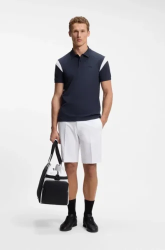 Slim fit-shorts i vattenavvisande stretchtyg
