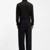Slim fit-skjorta i funktionsstretch-jacquard