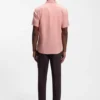Slim fit-skjorta i stretchlinne