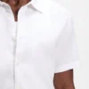 Slim fit-skjorta i stretchlinne
