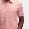Slim fit-skjorta i stretchlinne