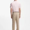 Slim fit-skjorta med blommönster i stretchlinne