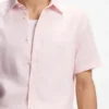Slim fit-skjorta med blommönster i stretchlinne