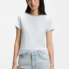 Slim fit-T-shirt i bomullsjersey med Double B-monogram