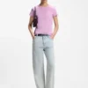 Slim fit-T-shirt i bomullsjersey med Double B-monogram